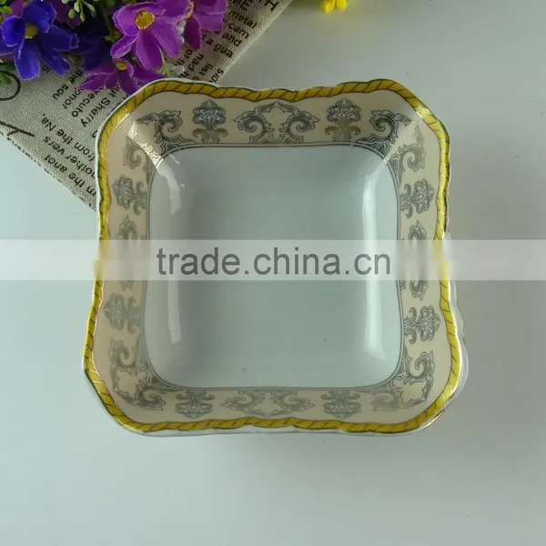Hot Sale Porcelain Sauce Dish With Gold Decal, Small Sushi Shi , Cheap China Dish for Restaurant and Home Use in Good Quality photo-2