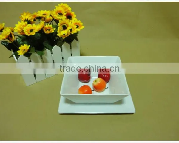 Wholesale China Cheap Stocked White Porcelain Ceramic Soup Bowl With Dish photo-4