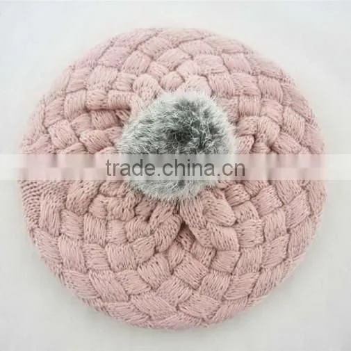 Baby Hat Kids Baby Photo Props Beanie Faux Rabbit Fur Gorros Bebes Crochet Beanie Toddler Cap photo-1