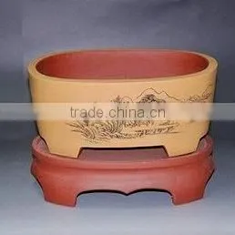 Yixing Interior Decorative Garden Clay/terracotta Flower Pot photo-3