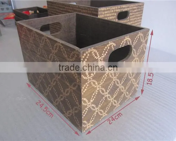 Wholesale Engraving Customized Wooden Crate For Vegetable Or Fruits photo-2