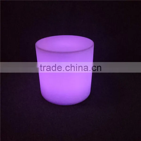 Commercial Furniture Wholesale LED Bar Furniture D42*H42cm Round Bar Stools With 16 Colours Changing photo-3