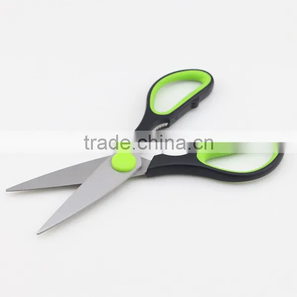 Green Handle Stainless Steel High Quality Multi Kitchen Scissors photo-3
