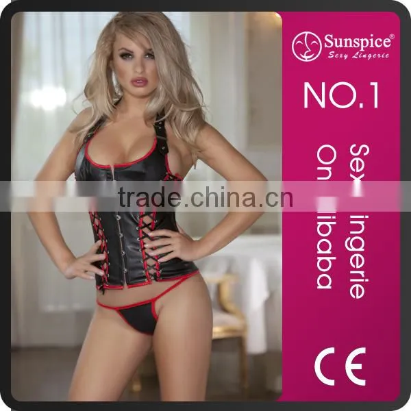 Sunspice Hot Sale Corset Top Quality Guarantee Leather Lingerie Corset photo-2