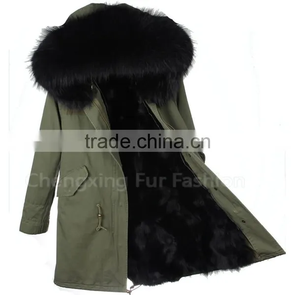 CX-G-P-12 Hot Selling Parka Coat Genuine Fox FUR Coat Women photo-5
