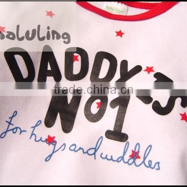 TinaLuLing New Arrival Daddy's No.1 Long Sleeve Baby Winter Rompers Soft Cotton Baby Bodysuits photo-5