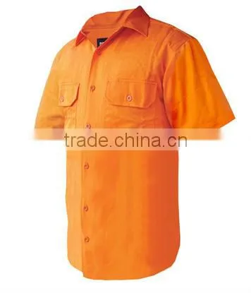 Cheap Wholesale Custom Breathable Easy Wash Cotton Work Uniform Shirts photo-6