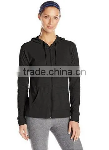 Full Zip Tracksuit 100% Cotton Cheap Hoodies for Women photo-4