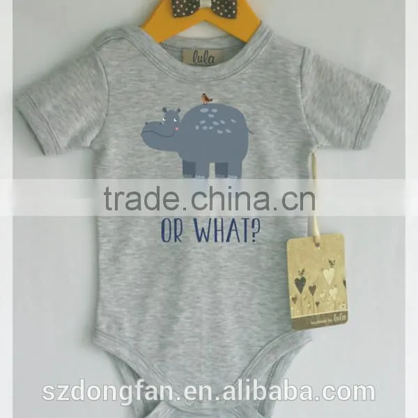 Wholesale Childrens Clothing Newborn Baby 100 % Cotton Fancy Fox Romper photo-2