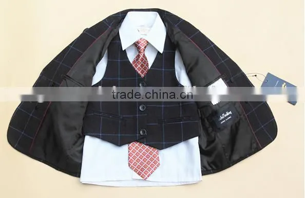 New Style Tie Box Pattern Factory Low Price High Quality Boy Suit photo-2