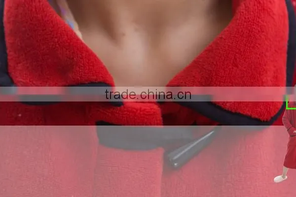 China Fashion Red Color Girl Sleepwear Bathrobe Set photo-4