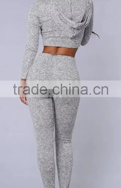 Runwaylover EY2354B Ladies 2017 Sport Suits , Sexy Crop Top And Pants photo-4