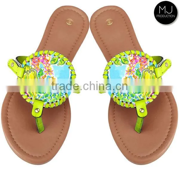 2017 Factory Monogram Disc Women Sandals Flip Flop photo-3