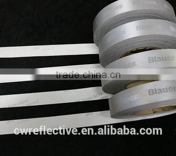 Custom 1.5cm Silver Double Sided Reflective Elastic Tape for Infant Clothing photo-3