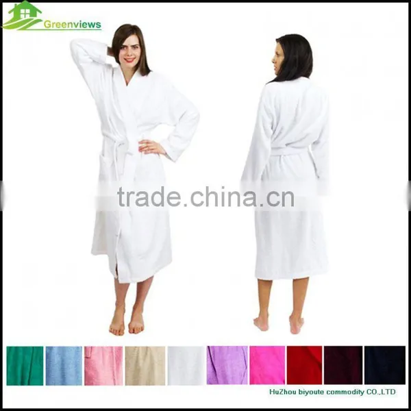 Men Cotton Bathrobe Plaid White and Black Cheap Cotton Men Bathroom Robes photo-6