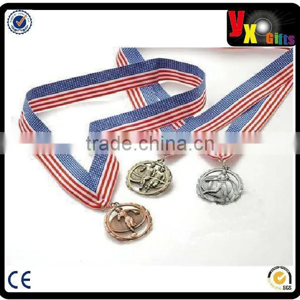 Gold Zinc Alloy Award Sport Decorative Medallions
