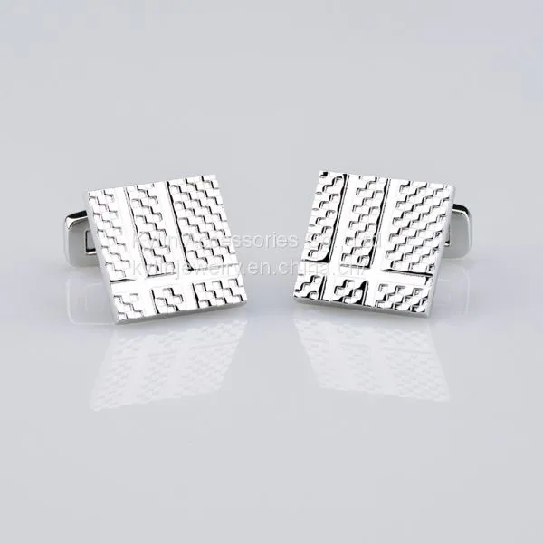 Fashion Brass Cufflink Square Cufflink photo-3