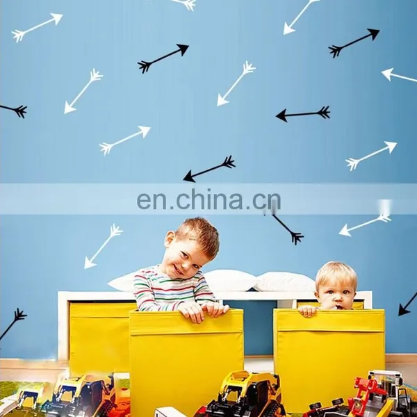 Ins Style Funny Arrow Shape Vinyl Wall Sticker Children Room Home Decoration Mural Roon Decal photo-2