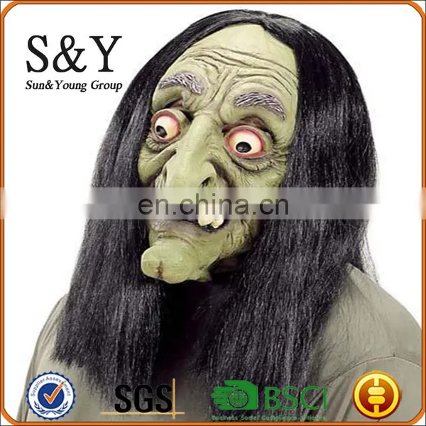 Halloween Mask Devil Scary Halloween Mask Halloween Decoration With Wig