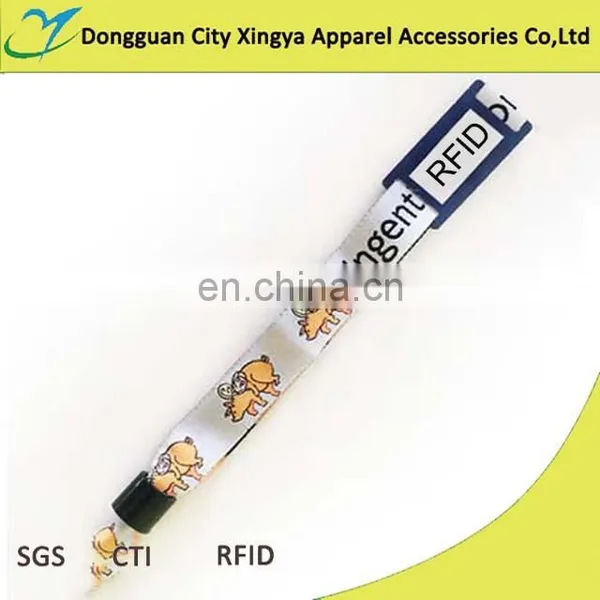 Festival Custom Fabric Rfid Wrist Band With Plastic Clip photo-2