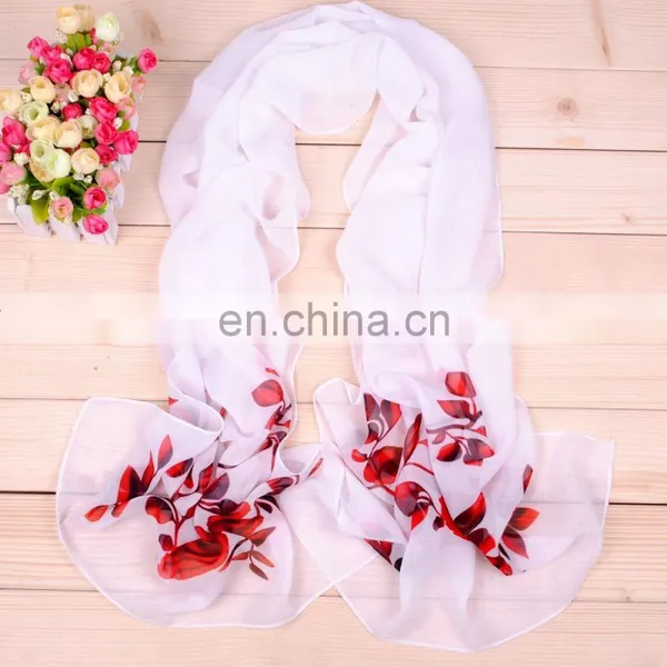 2015 Wholesale Hot Lady Fashion Printed Chiffon Scarf photo-2