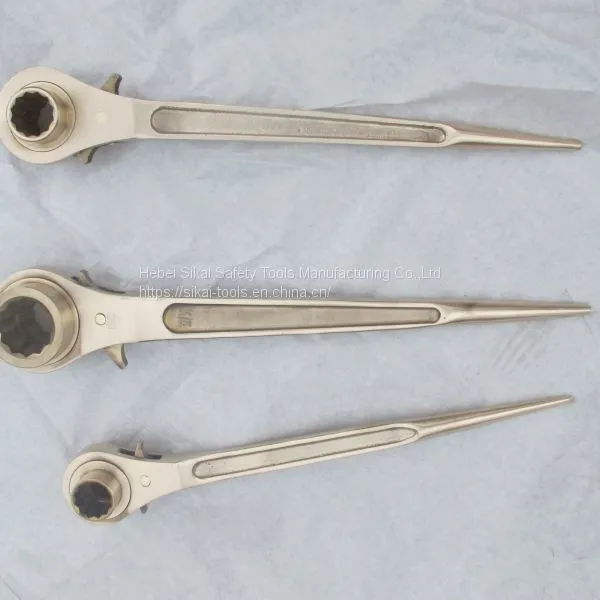 Anti Spark Hand Tools Beryllium Copper Aluminum Bronze Box Ratchet Wrench Spanner photo-3