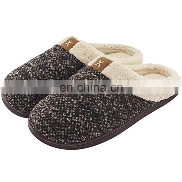 Fuzzy Wool-Like Plush Fleece Lined House Shoes Indoor, Outdoor Anti-Skid Rubber Sole Unisex Women's Cozy Memory Foam Slippers photo-3