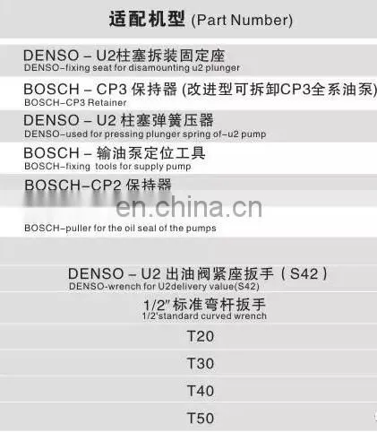 Diesel Electronic Control High Pressure Pump Disassemble Repair Tools photo-2