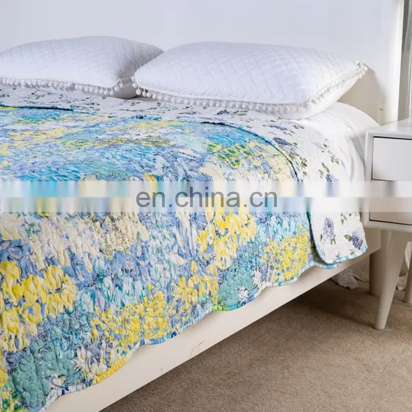 Indian Handmade Modern Kantha Summer Used Patchwork Quilted Bedspreads photo-3