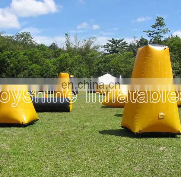 Cheap Inflatables Paintball Bunkers Obstacles Archery Used Laser Tag Inflatable X Air Bunker X X Paintball Brick Wall Bunker Set photo-7