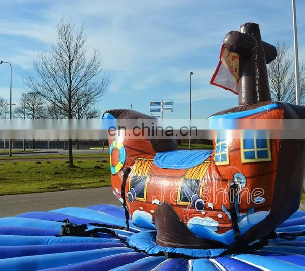 Pirate Ship Theme Interactive Inflatable Adult Pull Riding Games For Events photo-5