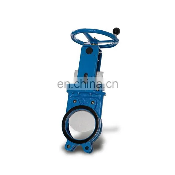 DN100 Ductile Cast Iron Pneumatic Knife Gate Valve PN10 photo-2