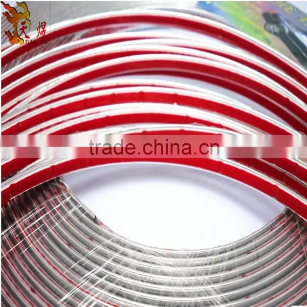 Silver Car Grille Exterior Chrome Styling Decoration Moulding Trim Strip 6mm photo-4