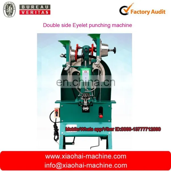 Double Side Automatic Eyelet Punching Machine photo-3