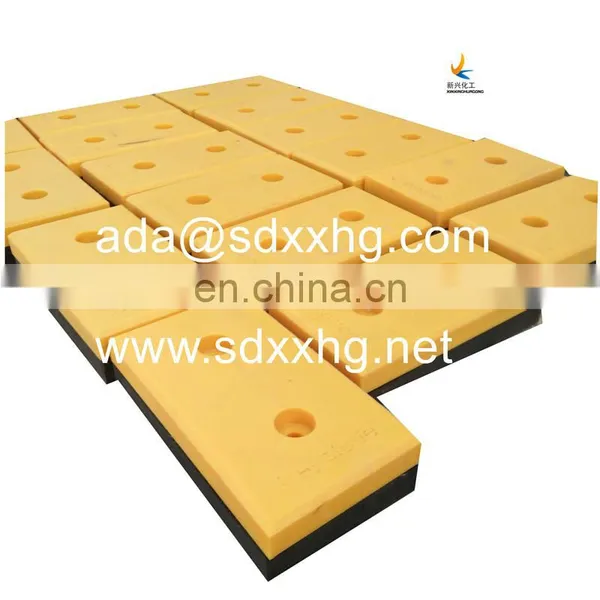 Heavy Traffic Door Polyethylene Yellow UHMWPE Dock Bumper Sliding UHMW PE Dock Bumper Pads DOCK WALL RUBBER BUMPER photo-4