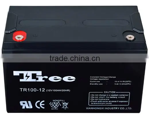 Free Maintenance Rechargeable Lead Acid Solar Battery 12v 100ah Deep Cycle Battery photo-4