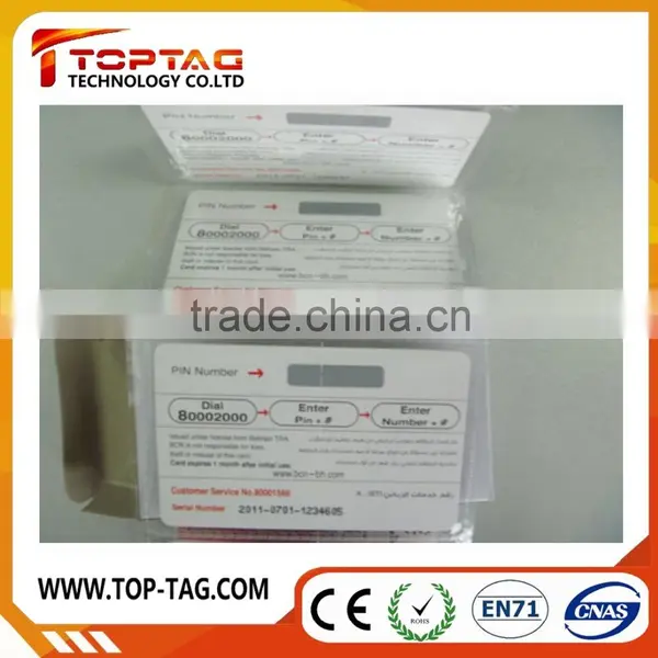CR80 Standard Pvc Scratch Code Recharge Cards photo-3