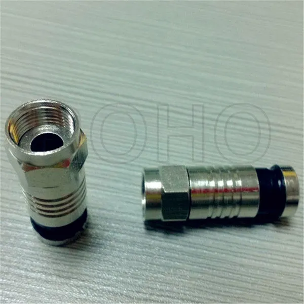 RG6 Rg59 Rg11 Compression RF F Cable Connector for Coaxial Cable photo-4