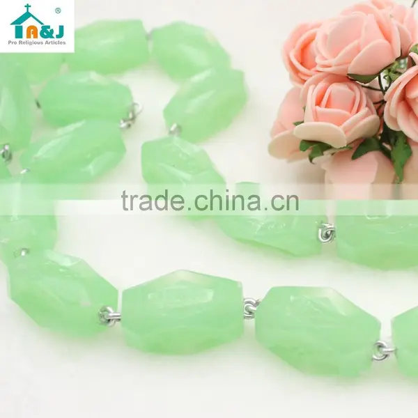 Big Cross Glow in the Dark Luminous Plastic Wall Rosary Quality Choice photo-6