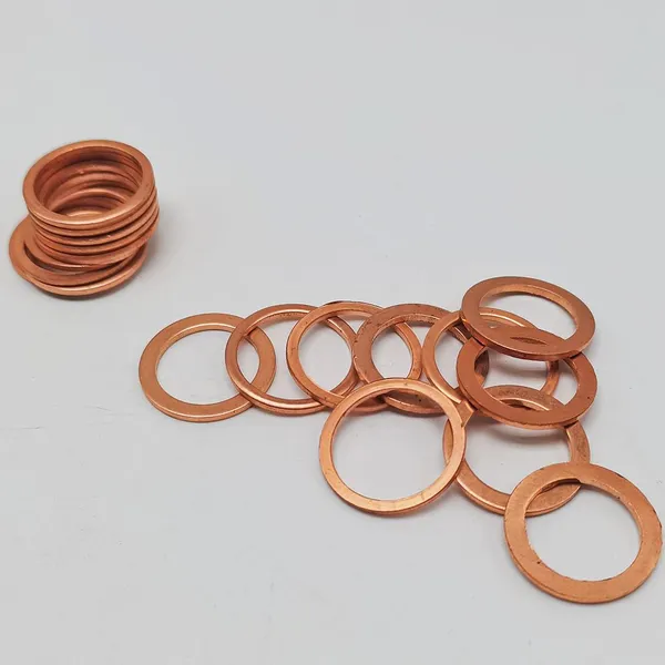 High Quality Chinese Stamping Parts 10*14*1 Metal Fittings Hardware Fasteners Ring Washers Flat Copper Ring Washers Washer photo-4