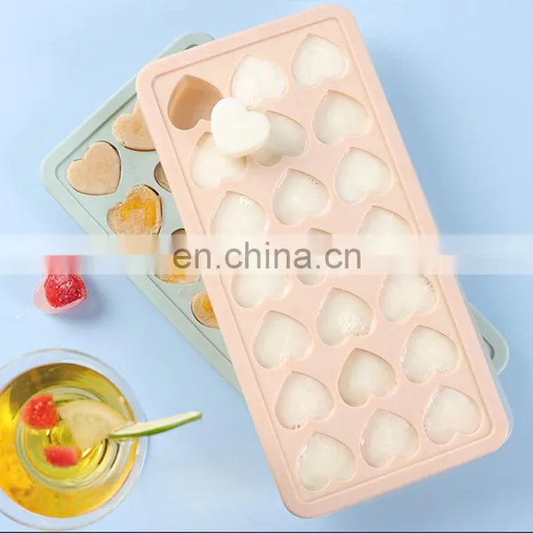 Wholesale Manufacturer Selling Custom Heart Shape Silicone Ice Cube Tray photo-2