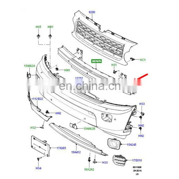 OEM LR013926 Front Bumper Reinforcement for Land Rover Range Rover Sport 2010-2013 Front Crash Reinforcement Bar photo-5