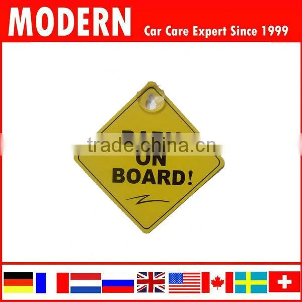 warnings with sucker pvc can design car sticker