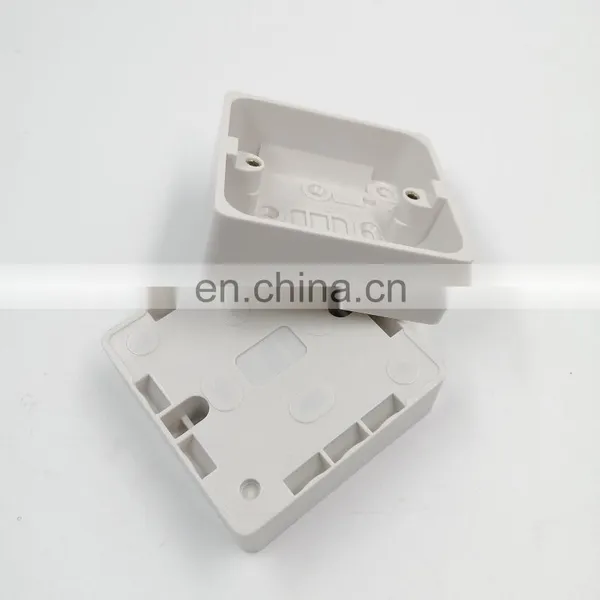 PVC Junction Box Types 3*6 3*3 1+1+1 Iron Box Color Plastic Electrical Wall Switch Box Cover photo-3