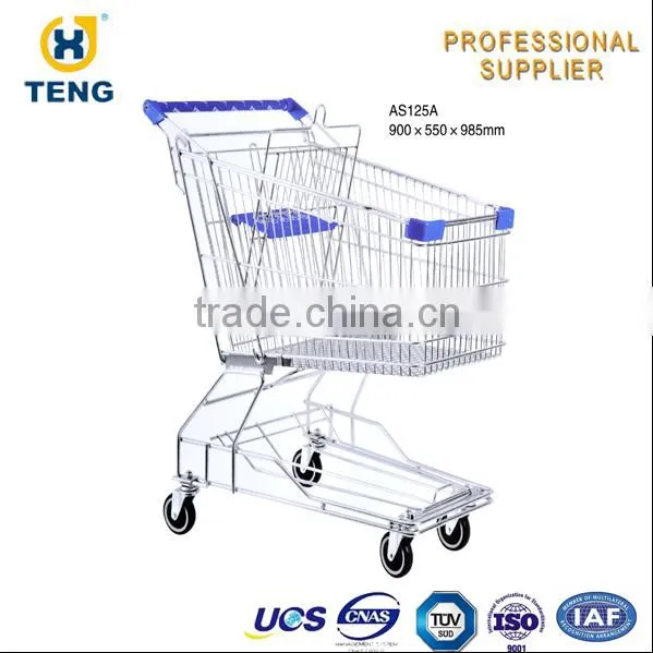 Asia Style Smart Classcial Steel Unfolding 60L Shopping Trolley photo-4
