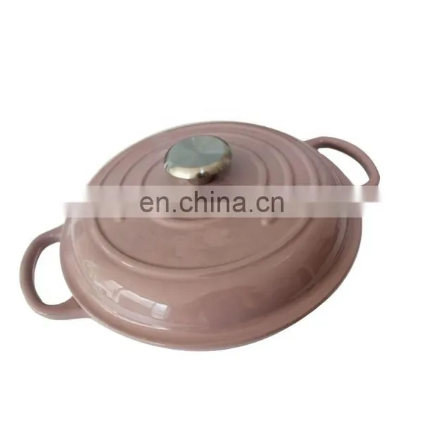 Cast Iron Kitchenware Enamel Nonstick Shallow Casserole photo-2