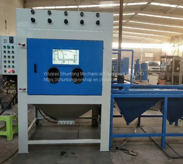 Through the type 8 gun automatic delivery sand blasting machine, abrasive blasting processing, manual sand machine
