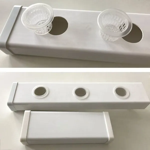 White Transparent Rectangular Tube PVC Plastic Square Pipe photo-3