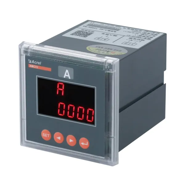 Acrel AMC72-AI/C With RS485 Communication LED Display Single Phase Ammeter Panel Mounted photo-2