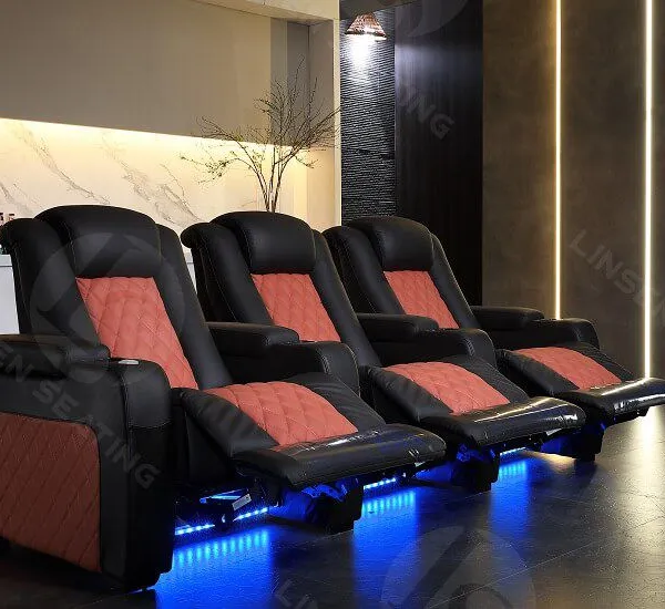 3 Seat Theater Recliner With Power Headreset LS-856CB photo-3